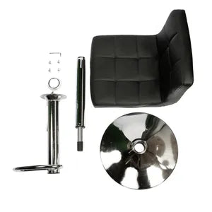 Banqueta Taburete Ecocuero Negro X2