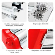 Maquina de Pastas Pastalinda Clásica 200 Roja