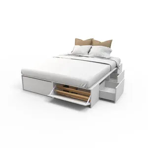 Cama Box Con Cajones 160 x 35 x 190cm Centro Estant C160BL Vendido por Tecnofast