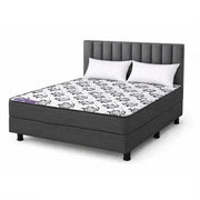 Combo Conjunto Sommier Elite Aluminé 2 Plazas (140x190 cm) + Respaldo Pana Velvet + 2 Almohadas de Regalo
