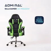 Silla Gamer Admiral Negro Verde