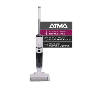 Aspiradora y Trapeadora Inalámbrica Atma ATFW68N
