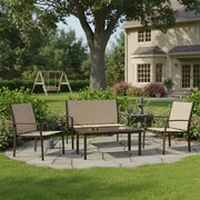 Set de Living Frávega Home 4 Piezas en Acero
