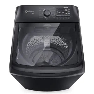 Lavarropas Electrolux Carga Superior 11kg Expert Negro con Triple Filtro y Power Jets LEB11