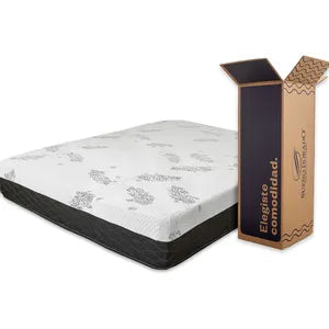 Colchón en Caja Sueño Dorado Box Rolo 2 Plazas (140x190 cm) - Espuma Alta Densidad + Soft