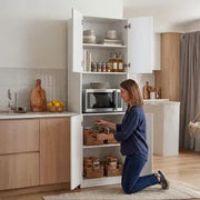 Mueble Organizador Alacena Despensero Cocina Blanco 4 Puerta Blanco
