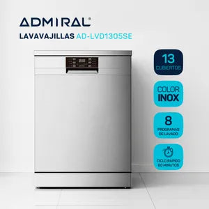 Lavavajillas Admiral AD-LVD1305SE 13 Cubiertos Inox