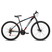 Bicicleta Ghepard x1 Mountain Bike Rodado 29 Talle 20 NEGRO BLANCO ROJO