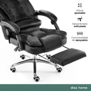 Silla Sillon de Oficina Reclinable Gerencial con Apoyapies