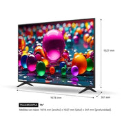 Smart TV LG UHD AI 75" UHD 4K Procesador Alpha 7 8va Gen con Inteligencia Artificial 75UA8550PSA