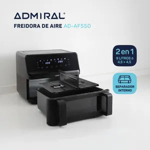 Freidora de Aire Admiral AD-AF550 Doble 9 Litros