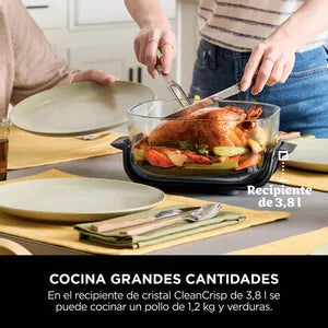 Freidora de Aire Portátil de Cristal 4 en 1 Ninja FN101EUGY Crispi