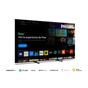 Smart TV Philips 65" LED 4K UHD 65PUD8100/77 Ambilight Titan OS WiFi