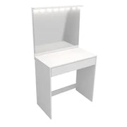 Tocador Maquillador con Espejo y Luz Led Blanco 82x44x80