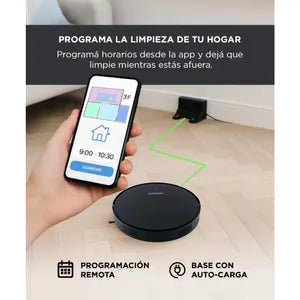Aspiradora Robot Gadnic 3 Modos Automática Control Remoto App Mopa Tanque de Agua 150 ml Filtro Lavable Programación Auto-Recarga