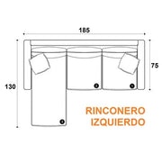 Sillón de 3 Cuerpos Esquinero Convertible American Wood Chenille Gris