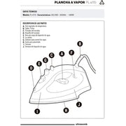 Plancha A Vapor Ultracomb PL-4170